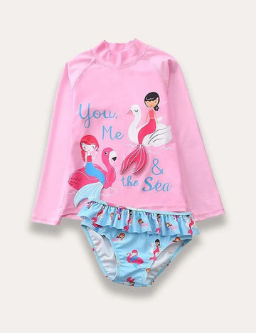 Animal Split Swimsuit - Mini Taylor